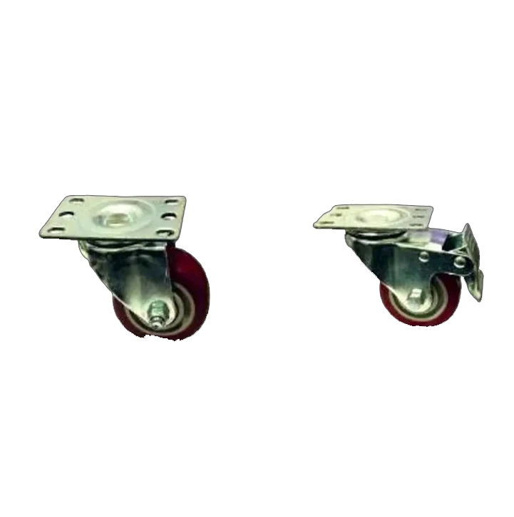 P U Cherry Red Swivel Brake by Channel Industries