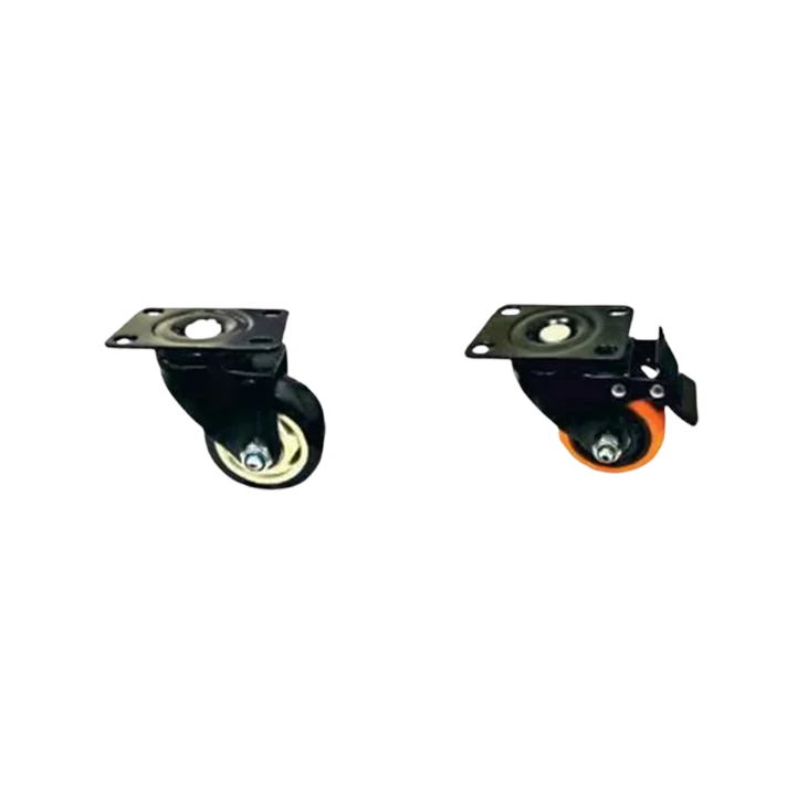P U Orange Black Swivel Brake by Channel Industries