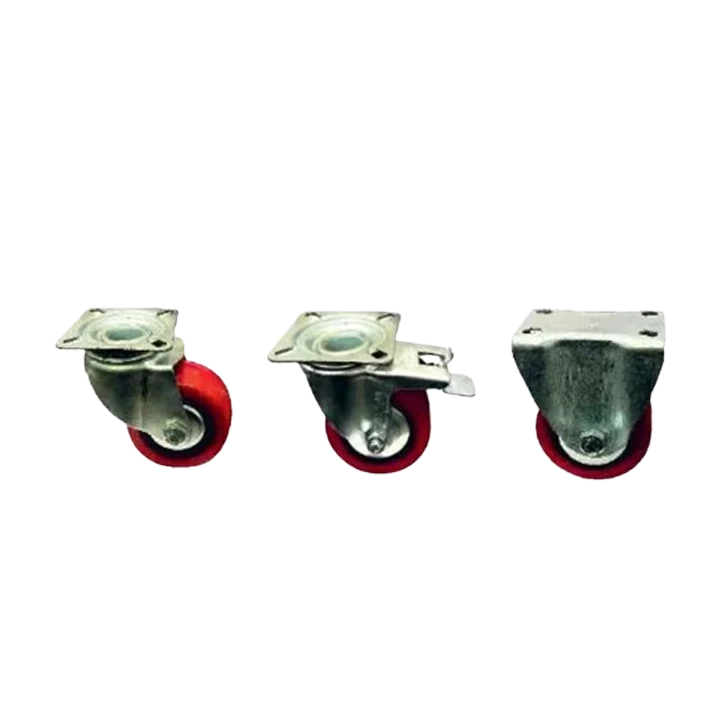 P U Red Swivel Brake by Channel Industries