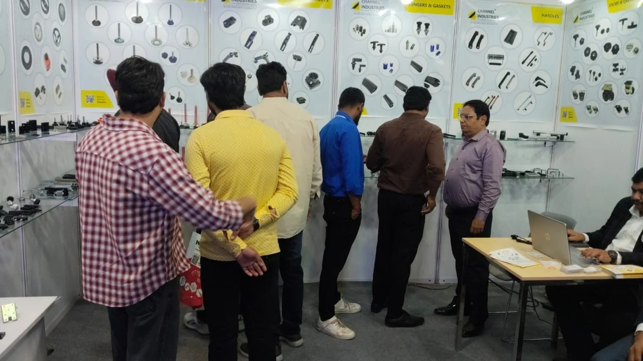 Product display at the trade fair